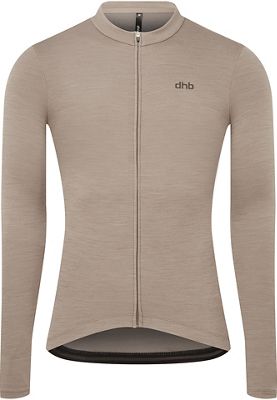 dhb Merino Long Sleeve Jersey 2.0 AW22 - WALNUT - S}, WALNUT