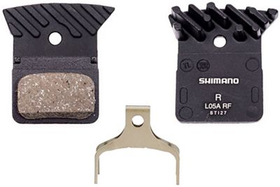 Shimano L05A Resin Disc Brake Pads With Fins - Black - BX25}, Black