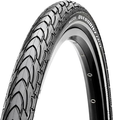 Maxxis Overdrive Excel Road Trekking Tyre - Black - 700c}, Black