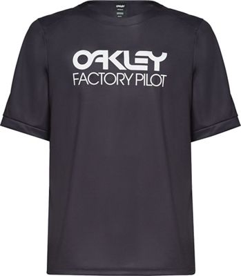 Oakley Factory Pilot MTB Short Sleeve Jersey AW22 - Blackout - S}, Blackout