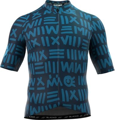 Black Sheep Cycling MR22 Men's Essentials TEAM SS Jersey AW22 - Blue - XL}, Blue