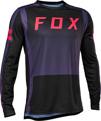 Fox Racing Defend Long Sleeve Jersey (Race) AW22 - Purple - S}, Purple