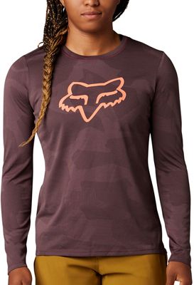 Fox Racing Women's Ranger Tru Dri-Release LS Jersey AW22 - Red - XS}, Red
