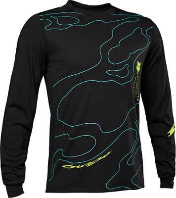 Fox Racing Ranger Long Sleeve Jersey (Lunar) AW22 - Black - M}, Black