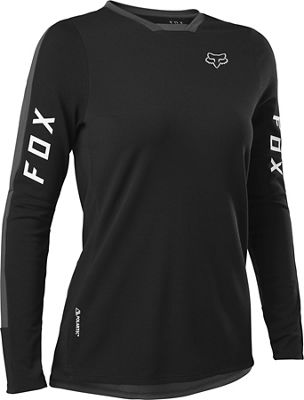 Fox Racing Women's Defend Pro Long Sleeve Jersey AW22 - Black - XS}, Black