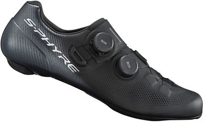 Shimano RC9 SPD-SL S-Phyre Road Shoes (RC903) 2023 - Black - EU 42}, Black