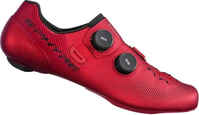 Shimano RC9 SPD-SL S-Phyre Road Shoes (RC903) 2023 - Red - EU 40}, Red