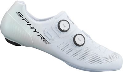 Shimano RC9 SPD-SL S-Phyre Road Shoes (RC903) 2023 - White - EU 47}, White