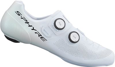 Shimano RC9 SPD-SL S-Phyre Road Shoes (RC903) 2023 - White - EU 48}, White