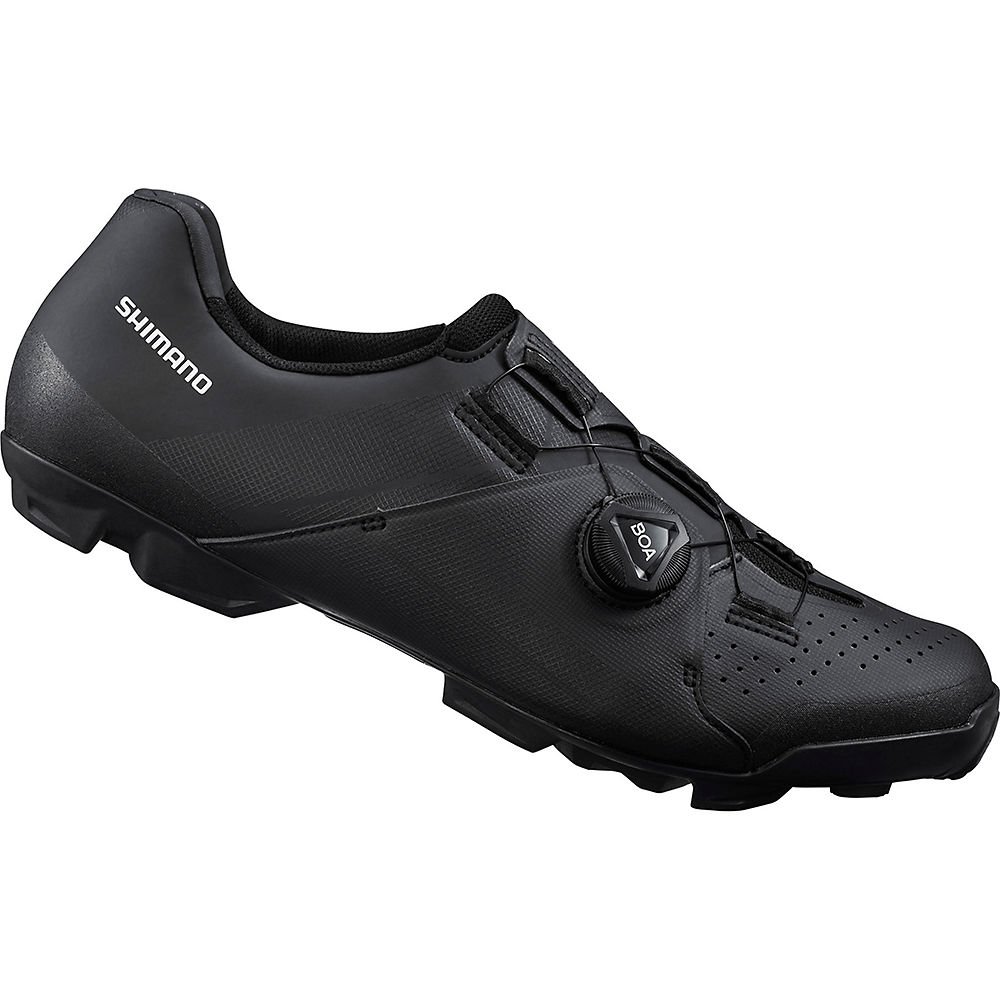 Shimano XC3 SPD MTB Shoes (Wide) 2023 - Black - EU 45}, Black
