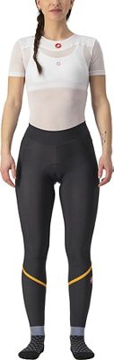 Castelli Women's Velocissima Thermal Tight AW22 - Black-Melon-Silver Reflex - L}, Black-Melon-Silver Reflex