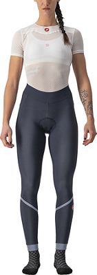 Castelli Women's Velocissima Thermal Tight AW22 - Savile Blue-Silver-Silver Reflex - XS}, Savile Blue-Silver-Silver Reflex