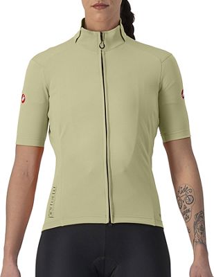 Castelli Women's Perfetto Ros 2 Wind Jersey AW22 - Green Tea - XL}, Green Tea