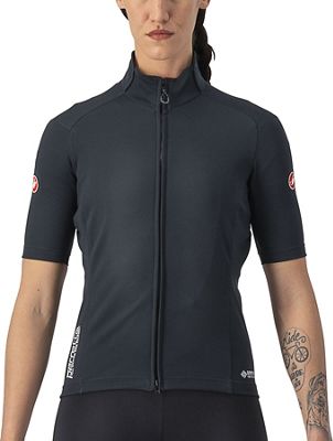 Castelli Women's Perfetto Ros 2 Wind Jersey AW22 - Light Black - M}, Light Black