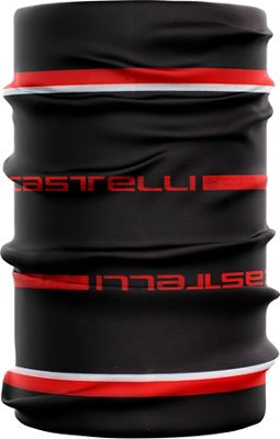 Castelli Como Neck Warmer AW22 - BLACK-RED-WHITE} - One Size}, BLACK-RED-WHITE}
