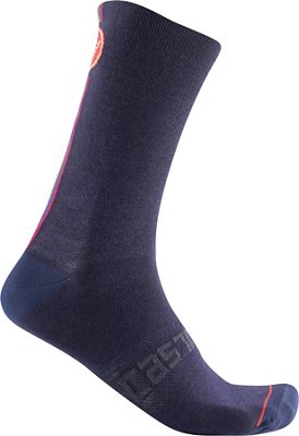 Castelli Racing Stripe 18 Socks AW22 - Savile Blue} - XXL}, Savile Blue}