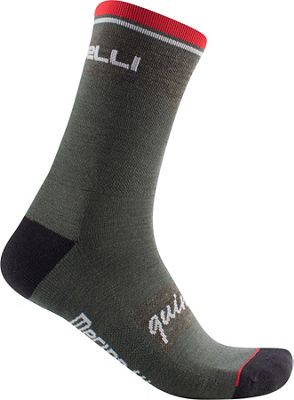 Castelli Quindici Soft Merino Socks AW22 - verde scuro} - XXL}, verde scuro}