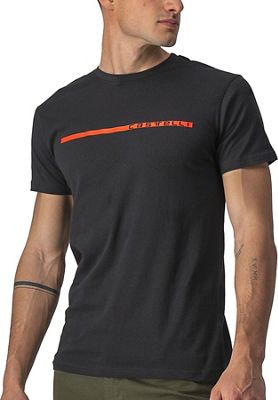 Castelli Ventaglio Tee AW22 - BLACK-RED - XXL}, BLACK-RED