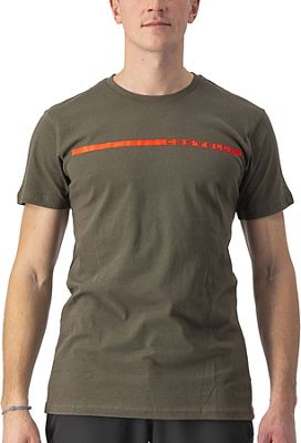 Castelli Ventaglio Tee AW22 - Dark Khaki - XL}, Dark Khaki