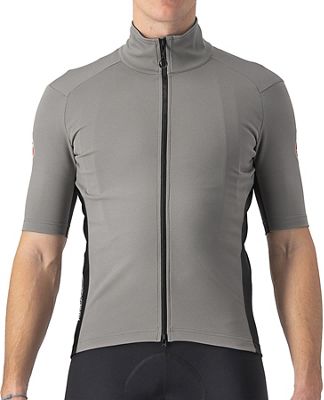 Castelli Perfetto Ros 2 Wind Jersey AW22 - Nickel Grey - S}, Nickel Grey