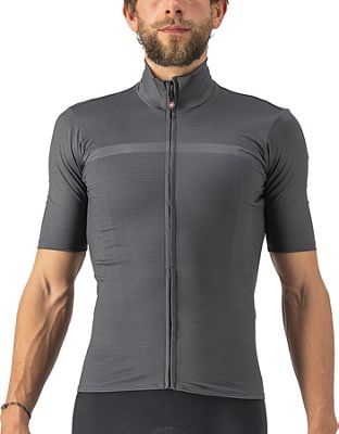 Castelli Pro Thermal Mid Short Sleeve Jersey AW22 - Dark Grey - S}, Dark Grey