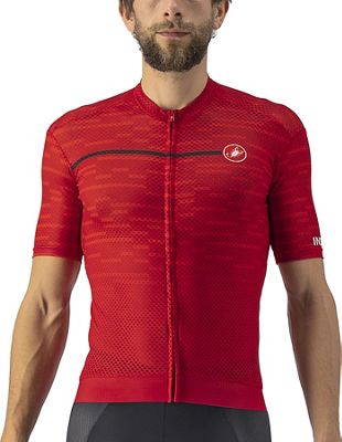 Castelli Insider Jersey AW22 - Dark Red - S}, Dark Red