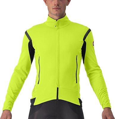 Castelli Perfetto Ros 2 Jacket AW22 - Electric Lime-Dark Grey - M}, Electric Lime-Dark Grey