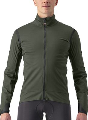 Castelli Alpha Ultimate Insulated Jacket AW22 - Military Green-Black-Electric Lime - XL}, Military Green-Black-Electric Lime