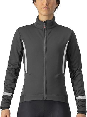 Castelli Women's Dinamica 2 Jacket AW22 - Light Black-White Reflex - XS}, Light Black-White Reflex