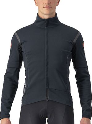 Castelli Perfetto Ros 2 Convertible Jacket AW22 - Light Black-Black Reflex - XS}, Light Black-Black Reflex