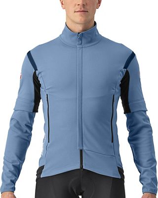 Castelli Perfetto Ros 2 Convertible Jacket AW22 - Steel Blue-Savile Blue - S}, Steel Blue-Savile Blue