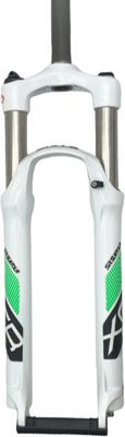 Suntour XCR 32 RL Air Fork - WHITE-GREEN - 100mm Travel, WHITE-GREEN