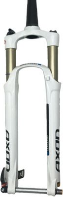 Forcella ad aria Suntour Axon RL-R - bianco - nero} - 120mm Travel, bianco - nero}