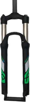 Forcella ad aria Suntour XCR-32 RL - nero - verde} - 140mm Travel, nero - verde}