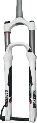 RockShox Reba RL Solo Air Fork - White-Red - 120mm Travel, White-Red