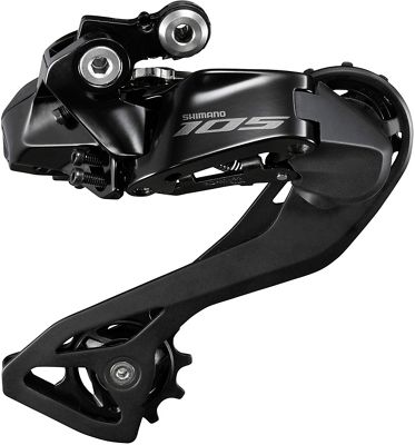 Shimano 105 R7150 Di2 E-Tube Rear Derailleur - Black - One Size}, Black