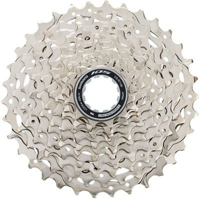 Shimano 105 R7100 12 Speed Cassette - Black - 11-34t}, Black