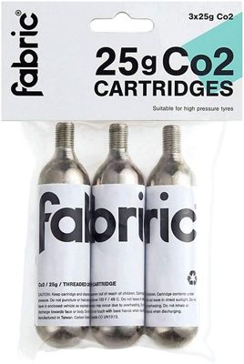 Fabric 25g CO2 Cartridge - Silver - 3 x 25g Pack, Silver