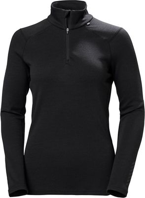 Helly Hansen Women's Lifa Merino Midweight Half Zip AW22 - Black - XL}, Black