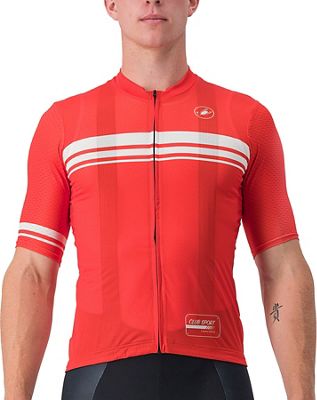 Castelli Club Sport Street Competizione Jersey SS22 - Red - XS}, Red