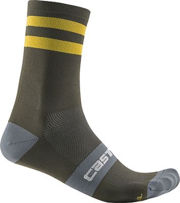 Castelli Velocissimo Kit Socks SS22 - Military-Yellow - S/M}, Military-Yellow