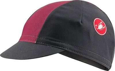 Castelli Velocissimo Kit Cap SS22 - Light Black-Bordeaux} - One Size}, Light Black-Bordeaux}