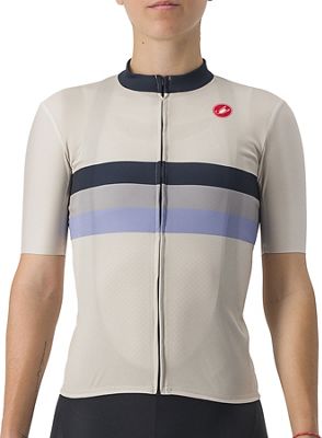 Castelli Women's Velocissima Squadra Jersey SS22 - Cotton-Lavender-Navy - S}, Cotton-Lavender-Navy