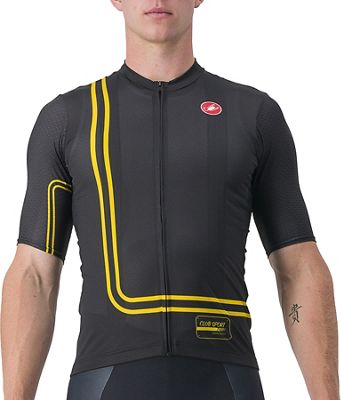 Castelli Club Sport Racing Competizione Jersey SS22 - Black-Gold - XS}, Black-Gold