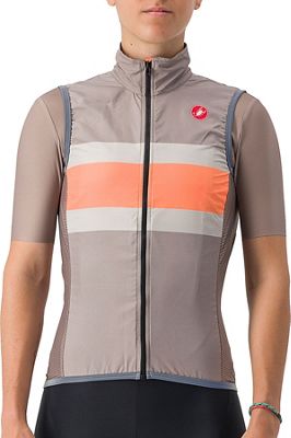 Castelli Women's Velocissima Pro Light Vest SS22 - Coca-Coral-Grey - S}, Coca-Coral-Grey