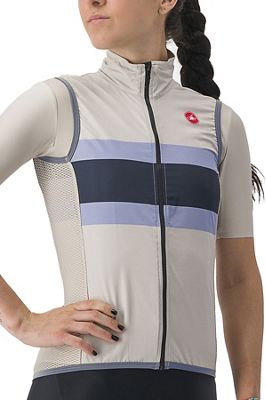 Castelli Women's Velocissima Pro Light Vest SS22 - Cotton-Lavender-Navy - L}, Cotton-Lavender-Navy