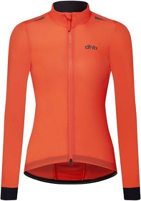 dhb Aeron Women's Packable Jacket AW22 - Orange - UK 10}, Orange