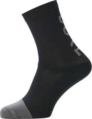 GOREWEAR M Mid Brand Socks SS23 - Black-Graphite Grey - XL}, Black-Graphite Grey