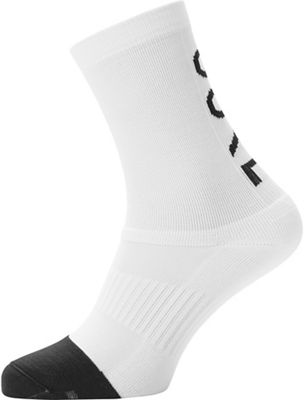 GOREWEAR M Mid Brand Socks SS23 - White-Black - M}, White-Black