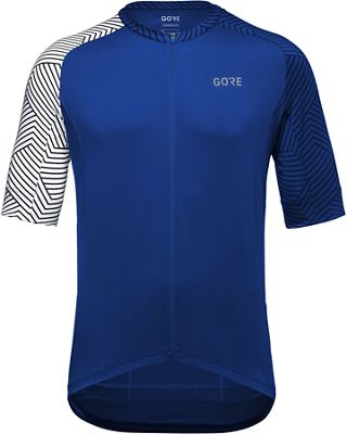 GOREWEAR C5 Jersey SS23 - Ultramarine Blue-White - L}, Ultramarine Blue-White